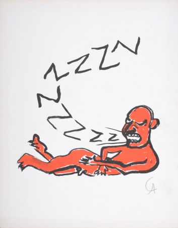 Keine Technische Calder - Lettera Z, C. 1974 - Hand-signed