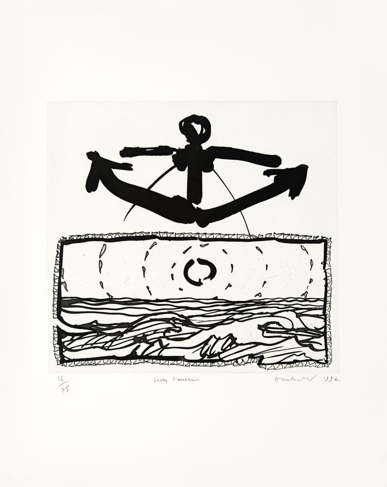 Stich Alechinsky - Lever l'ancre