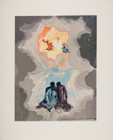 Holzschnitt Dali - L'Extase de Dante, 1963