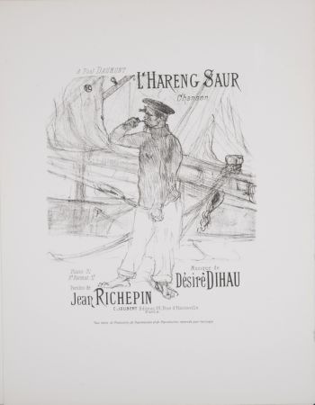 Lithographie Toulouse-Lautrec - L'Hareng Saur, 1895