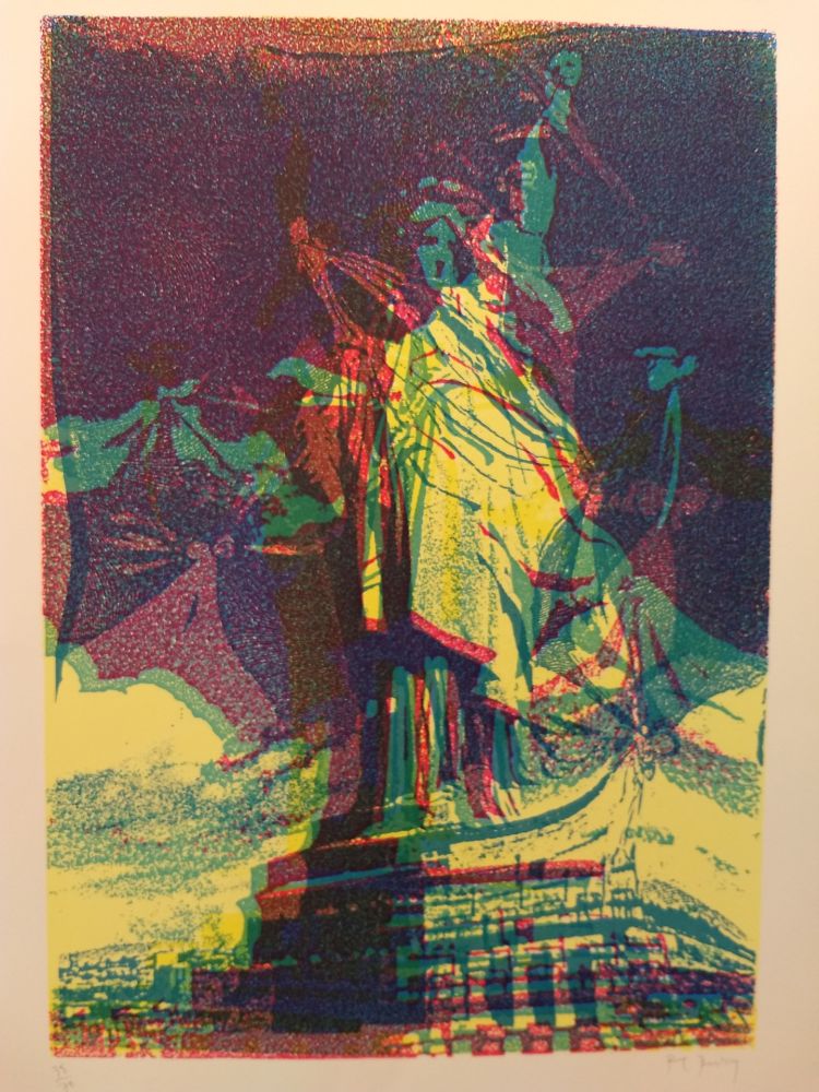 Lithographie Bury - Liberty
