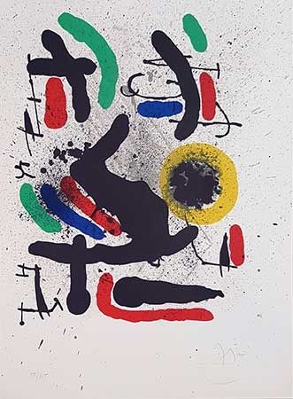 Lithographie Miró - Liberté des libertés