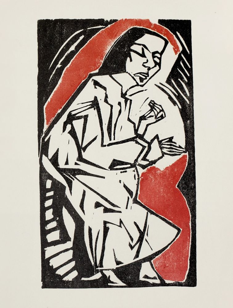 Illustriertes Buch Heckel - Liegende (Reclining Woman)