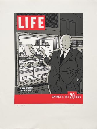Siebdruck Floc'h - LIFE ALFRED HITCHCOCK