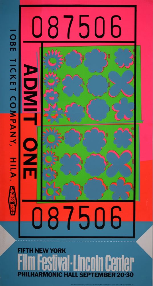 Siebdruck Warhol - Lincoln Center Ticket, 1967