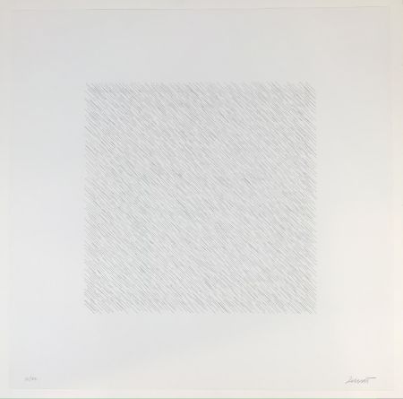 Lithographie Lewitt - Lines of One Inch Four Directions Four Colors
