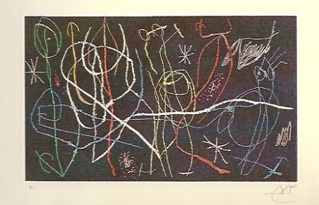 Radierung Und Aquatinta Miró - L'Invitée du dimenche III