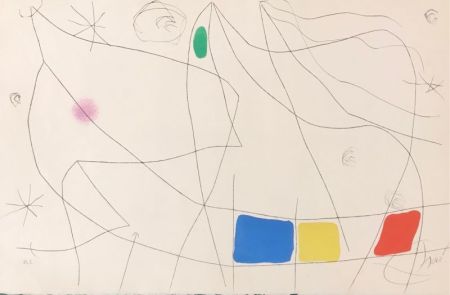 Aquatinta Miró - L'issue dérobée 