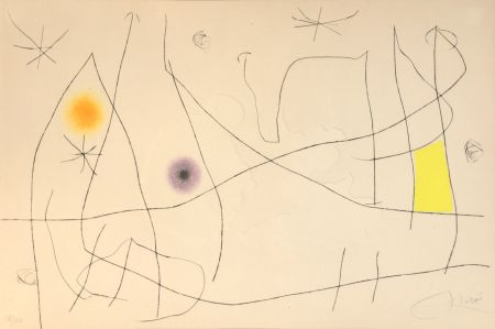 Stich Miró - L'Issue dérobée, 1974 - Hand-signed & numbered