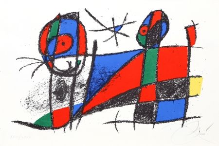 Lithographie Miró - Lithograph VI (M. 1042)