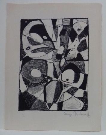 Lithographie Poliakoff - Lithographie en noir n°1