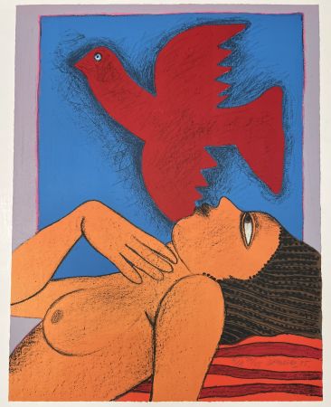 Lithographie Corneille - Lithographie Evasion 1995 E/A