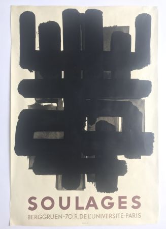 Lithographie Soulages - Lithographie n°3 / Galerie Berggruen