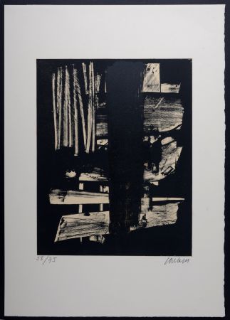 Lithographie Soulages - Lithographie N°9 