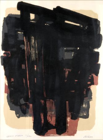 Lithographie Soulages - Lithographie No. 8 
