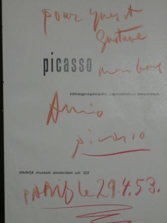 Illustriertes Buch Picasso - Lithographieën, aquatintes bronzen
