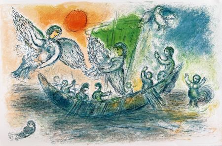 Lithographie Chagall - L'Odyssée, Planche XIX