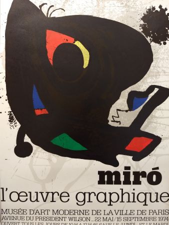 Plakat Miró - L'oeuvre graphique