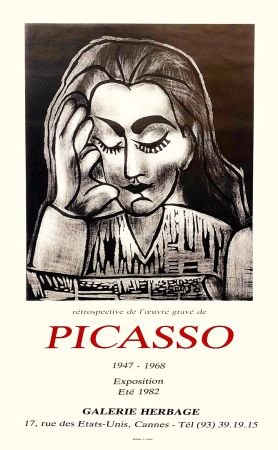 Plakat Picasso - L'oeuvre gravee 1947-1968, HGalerie Herbage 1982
