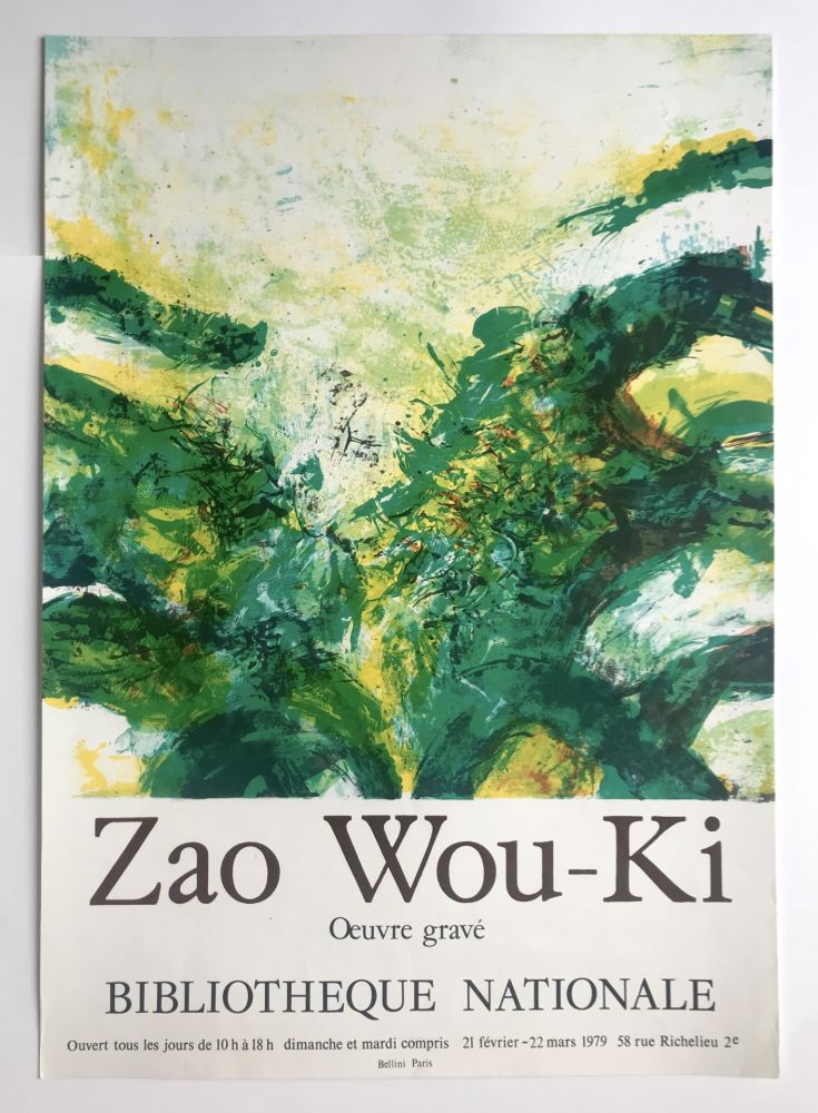 Plakat Zao - L'oeuvre gravé / Bibliothèque Nationale