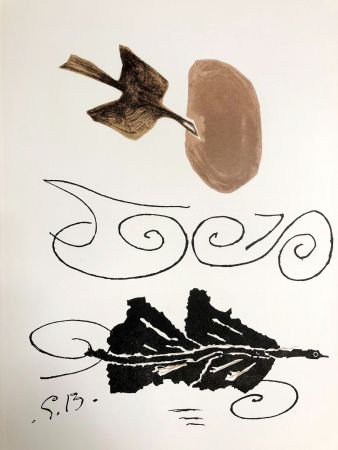 Lithographie Braque - L'oiseau