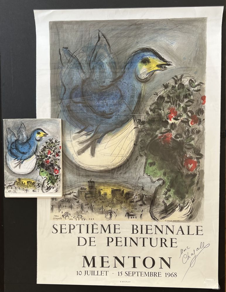 Keine Technische Chagall - L’Oiseau Bleu - Septieme Biennale De Peinture, Menton