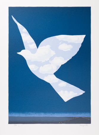 Lithographie Magritte - L’Oiseau de Ciel (The Sky Bird)