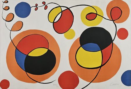 Lithographie Calder - Loops and Spheres