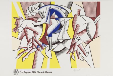 Lithographie Lichtenstein - Los Angeles 1984 Olympic Games, 1982 - Hand-signed