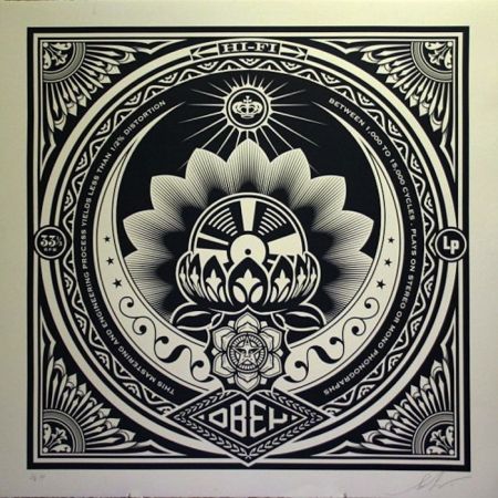 Siebdruck Fairey - Lotus Album, Large Format