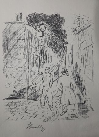 Stich Bonabel - Louis-Ferdinand Céline - Gravure Originale - Voyage au Bout de la Nuit
