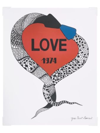 Plakat Saint Laurent - Love 1974