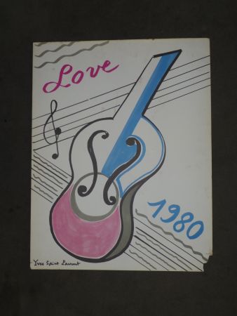 Plakat Saint Laurent - Love  1980