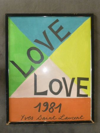 Plakat Saint Laurent - Love 1981