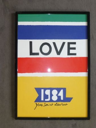 Plakat Saint Laurent - Love 1984