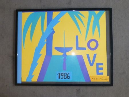 Plakat Saint Laurent - Love 1986