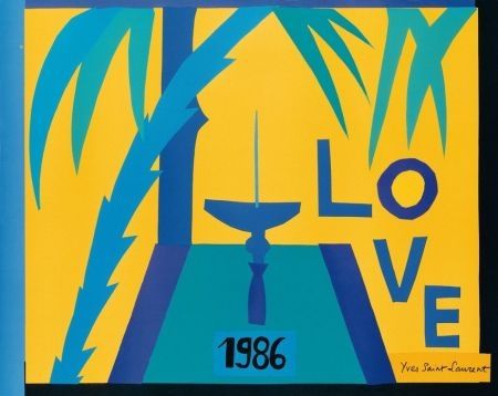 Plakat Saint Laurent - LOVE 1986