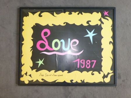 Plakat Saint Laurent - Love 1987
