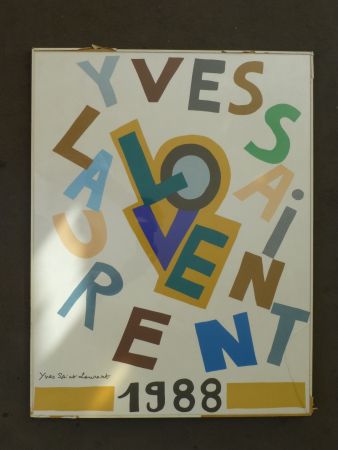 Plakat Saint Laurent - Love 1988