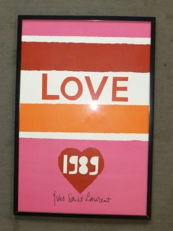 Plakat Saint Laurent - Love 1989