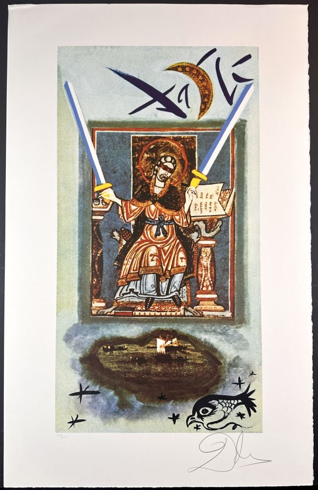 Lithographie Dali - Lyle Stuart Tarot Prints Two of Swords