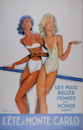 Plakat Domergue - L'Été à Monte-Carlo