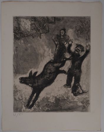 Stich Chagall - L'âne en rébellion (L'âne et le chien)
