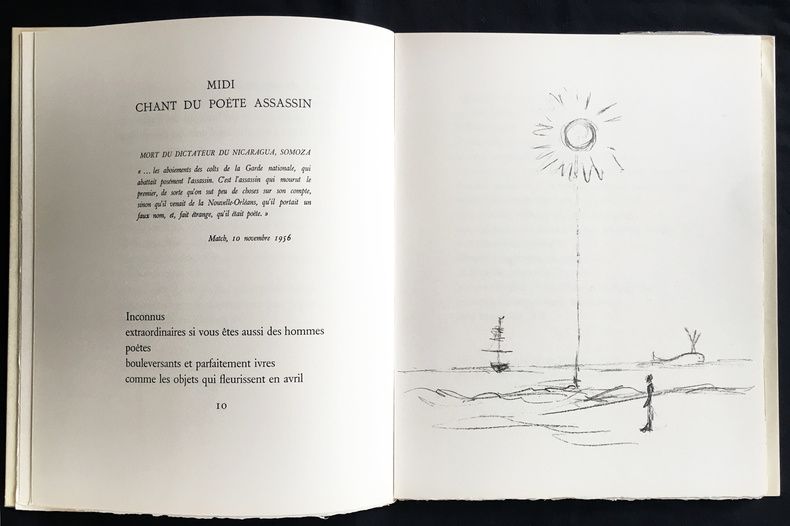 Illustriertes Buch Giacometti - Léna Leclercq : POMME ENDORMIE. Lithographies originales d'Alberto Giacometti.