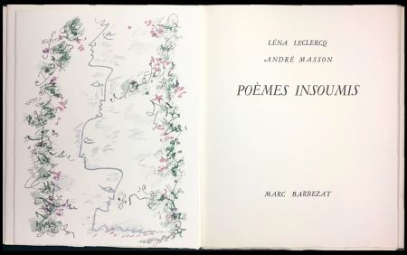 Illustriertes Buch Masson - Léna Leclercq. POÈMES INSOUMIS. 8 lithographies en couleurs (1963)