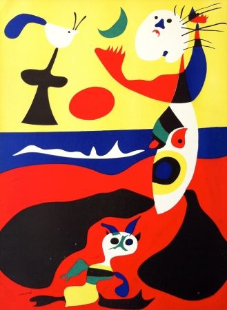 Lithographie Miró - L'été