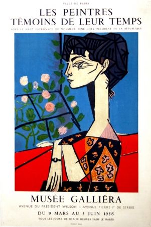 Plakat Picasso -  M  Jacqueline  Exposition les Peintres  Témoins de leur Temps  Musée Galiera