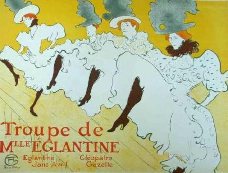 Lithographie Toulouse-Lautrec - Mademoiselle Eglantine