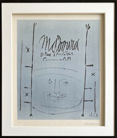 Linolschnitt Picasso - Madoura 1961