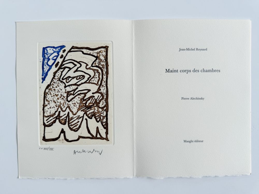 Radierung Alechinsky - Maint corps des chambres